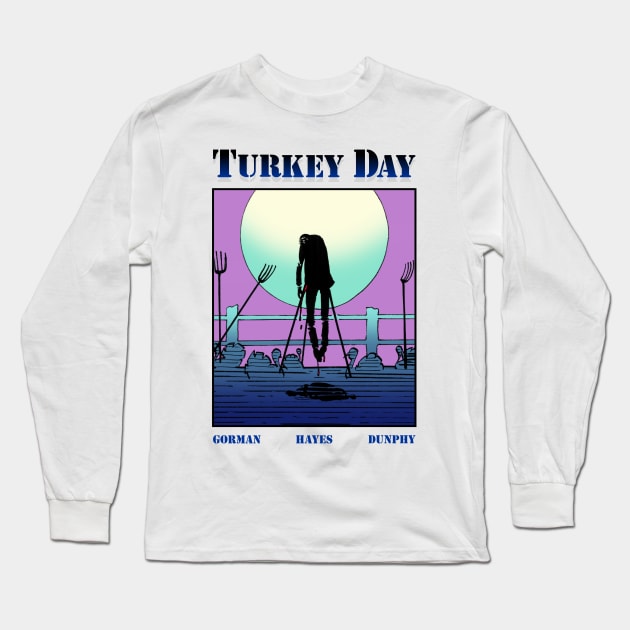 Turkey Day Long Sleeve T-Shirt by Public Domain Comics